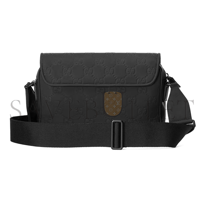 Gvc*1 gg rubber-effect crossbody bag 775097 (26*19*7cm)